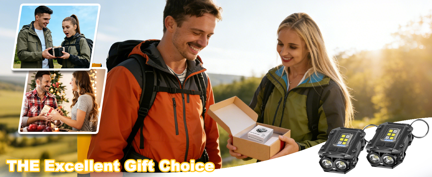 EDC Keychain Flashlight Gift