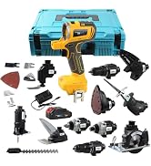 NEWONE 12-Tools Set Power Tool Combo Kits Compatible with De-Walt 20V Battery,Cordless Tool Set,2...