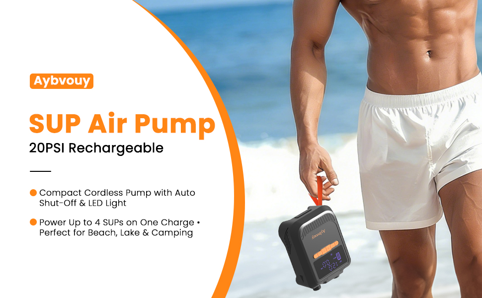 SUP Air Pump 20PSI Rechargeable
