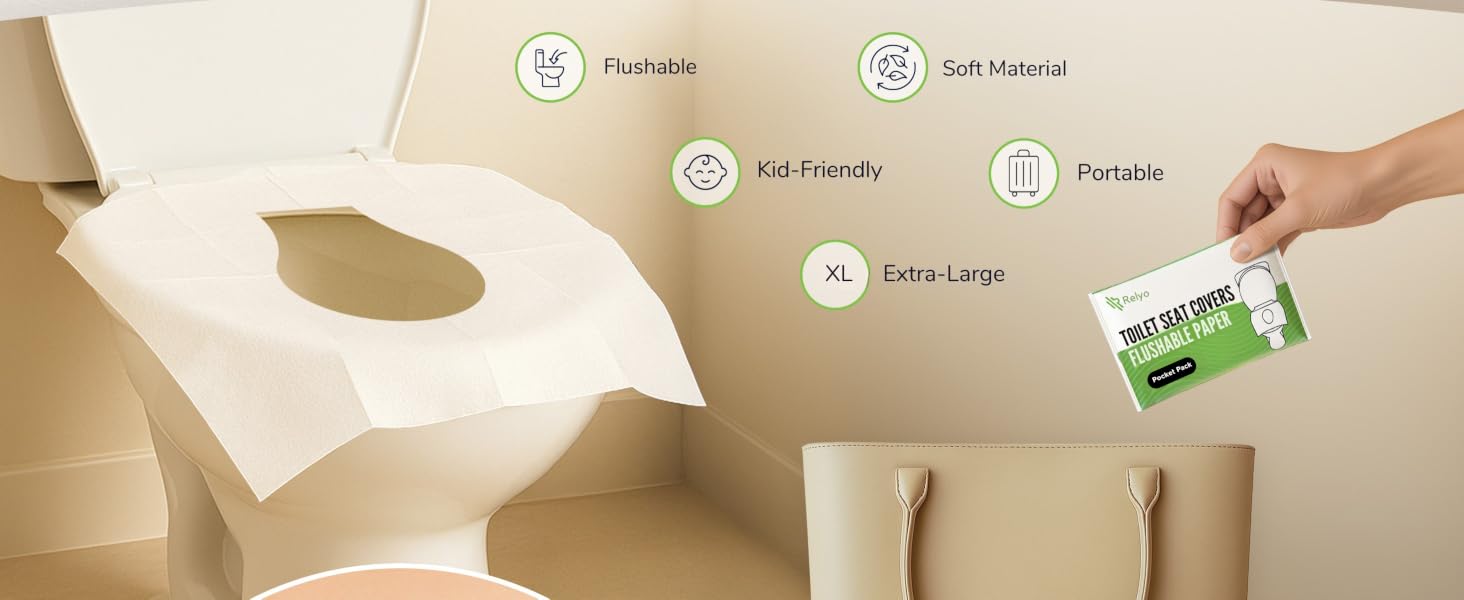road trip essentials toilet sear disposable flushable covers