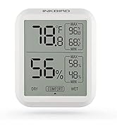 Inkbird ITH-20 Digital Thermometer Indoor Hygrometer Room Thermometer Humidity Gauge with Tempera...