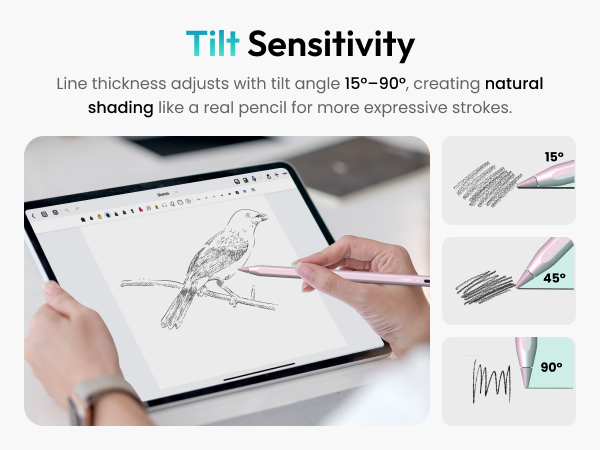 tilt sensitivity ipad pen