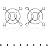 YIMATEECO 40mm Fan Grill Guard, 2 Pack CPU Case Fan Grill Protector Guard, Prevents Cable Damage ...
