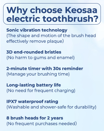 Keosaa electric toothbrush