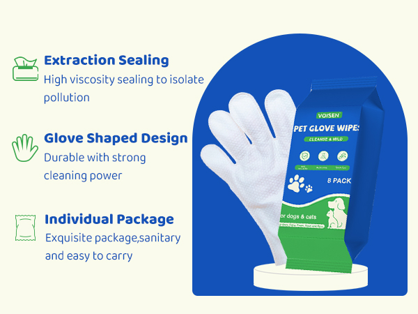 Pet Glove Wipes for Dogs