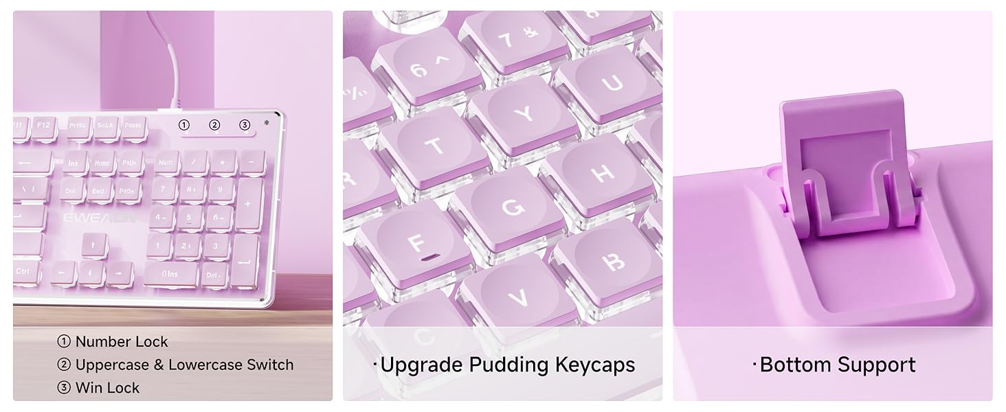 aesthetic keyboard full size keyboard