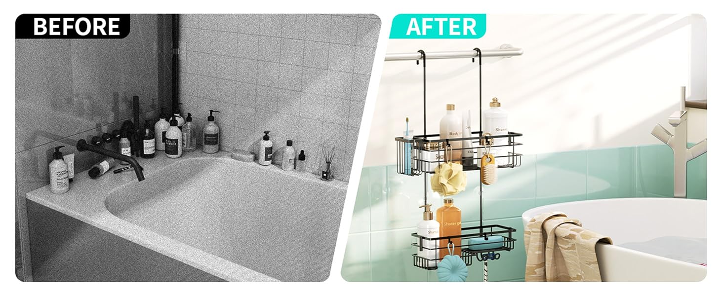 hanging shower caddy