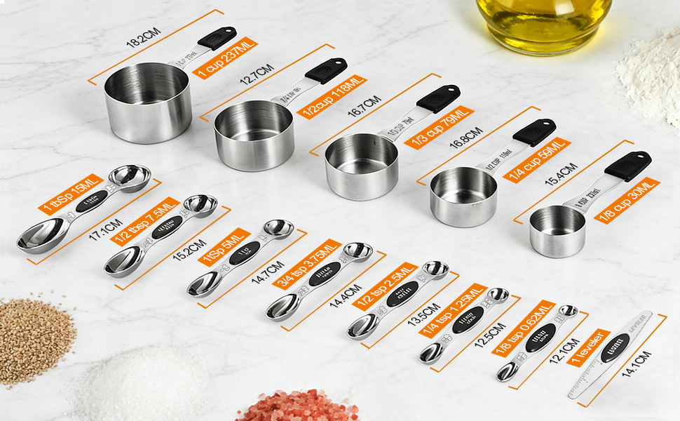 13-Piece Measuring Cup and Spoon Set