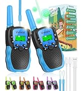 Vvinca Walkie Talkies Toys for Ages 5-7, Rechargeable Walkie Talkie Gifts for 3-12 Year Old Boy G...