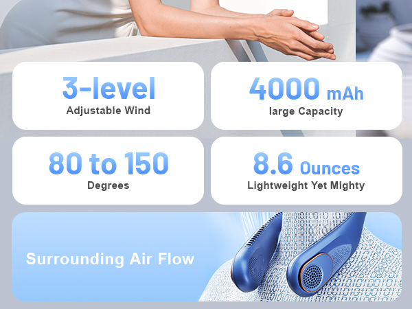 neck fans for women; personal fans for your neck; neck fans;portable neck fan; 