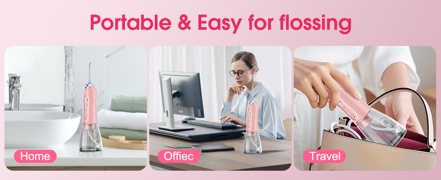 water flossers for teeth pink
