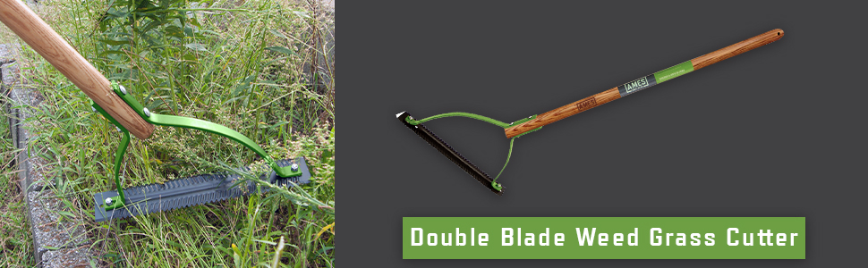ames, lawn, garden, tool, weeds, grass, clearing, cut, chop, wood, handle, blades, serrated, brace