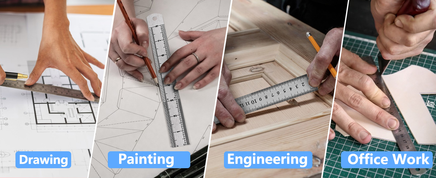 metal ruler steel ruler metal ruler 12+ inch ruler set metal rulers metal ruler 12 inch