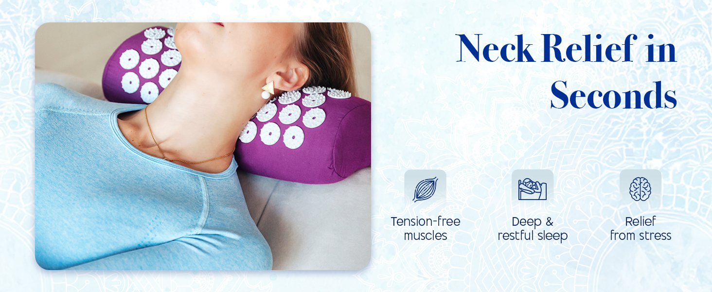 Cushioned Acupressure Mats with Carry Bag for Men and Women