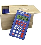 Teacher's Kit 10 Pack 8 Digit Pocket Calculator with Extra Large Display (108TK)