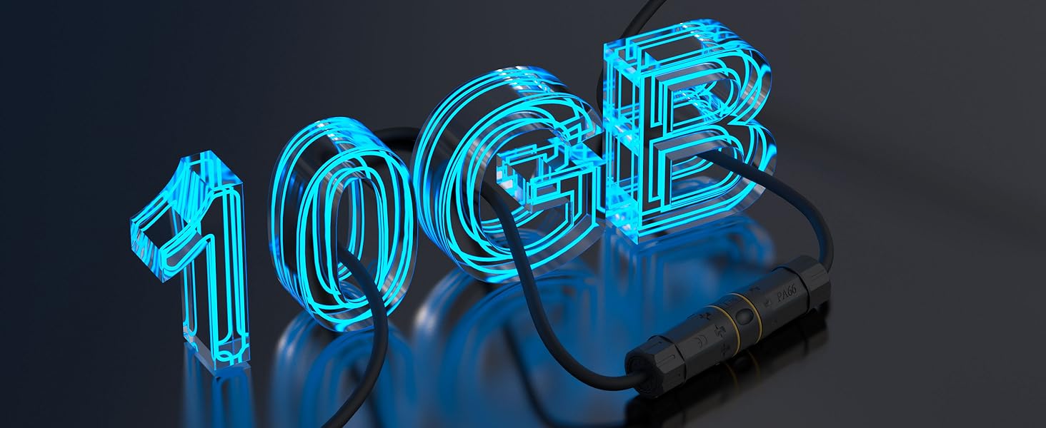 Transmission rate of up to 10 gbps