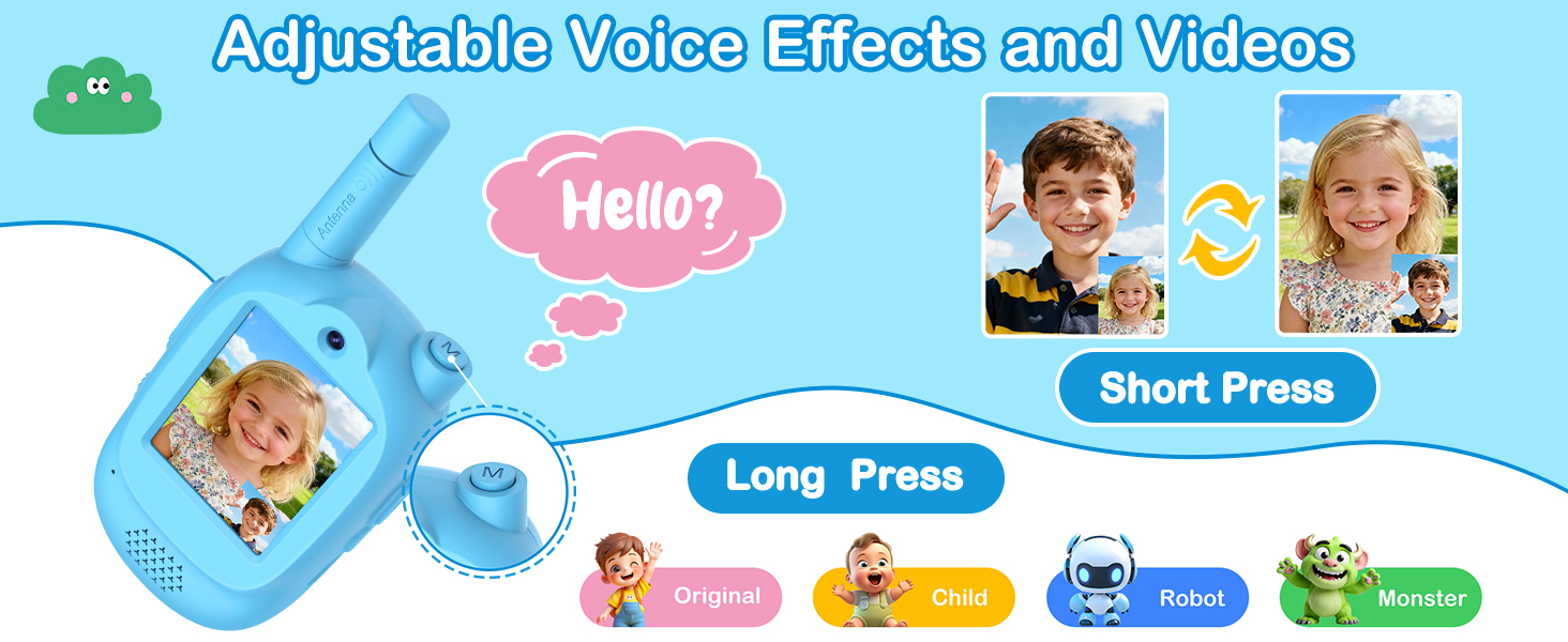 kids video walkie talkies