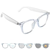 Smart Glasses for Women Men, Open-Ear Bluetooth Glasses with Photochromic Lenses, Touch Control V...