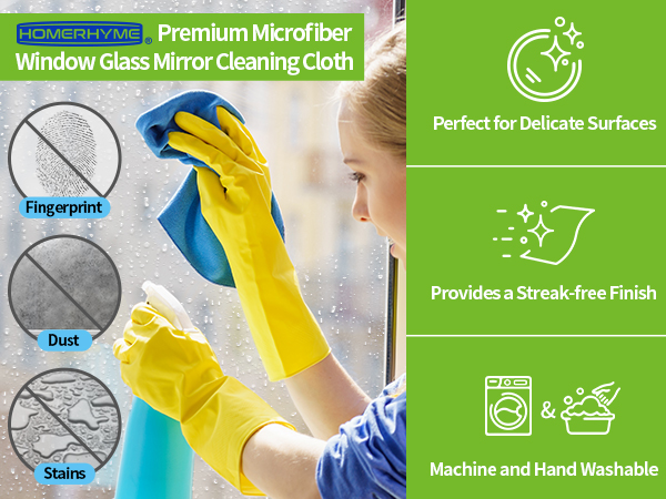 Microfiber Glass Cleaning Cloth