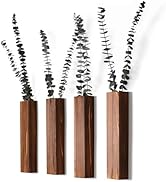 Sawoake Wood Wall Planters Modern Decor for Livingroom Bedroom Bathroom Contemporary Wooden Wall ...