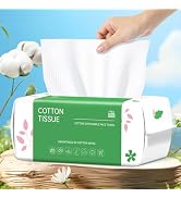 Disposable Face Towel, 100 Count Face Clean Towels, for Washing Soft Cotton Dry Wip...