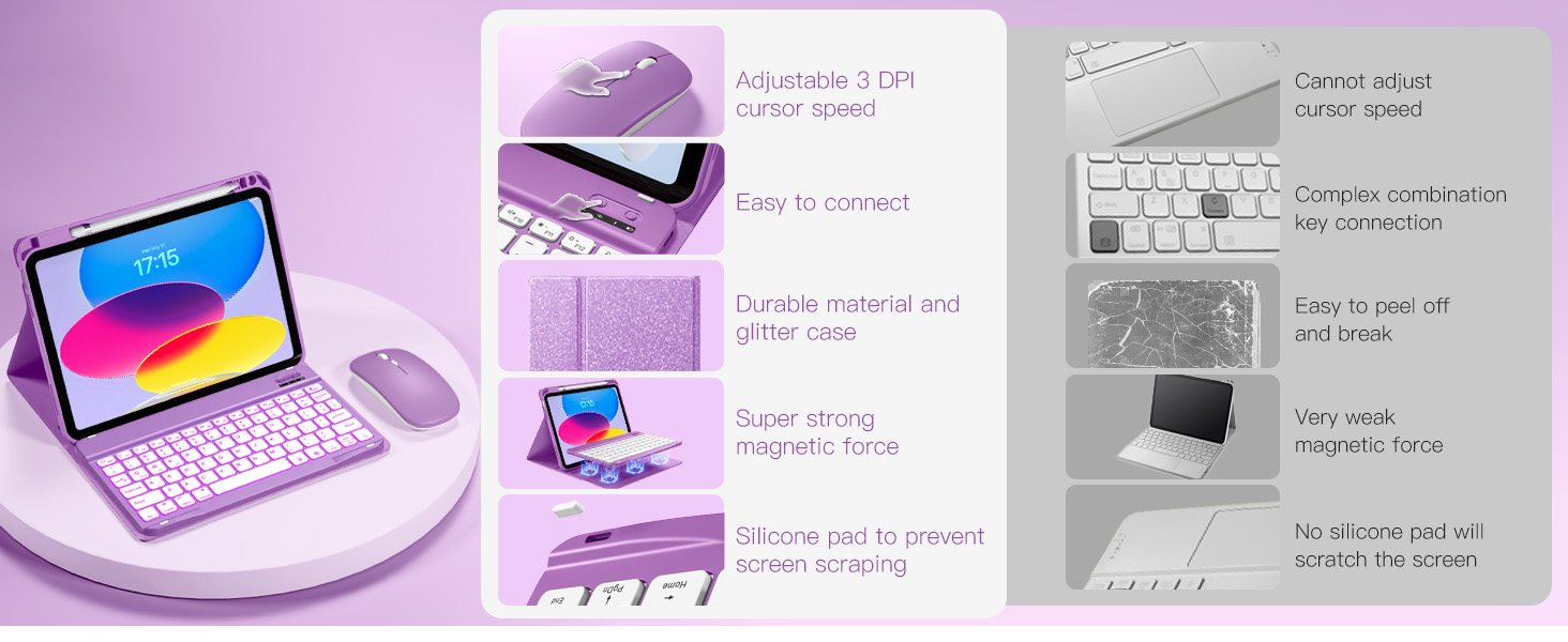 10th gen ipad case with keyboard