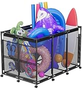 POOLHOUR Pool Float Storage – Outdoor Pool Toy Storage Organizer for Pool Noodles, Toys, Floats, ...