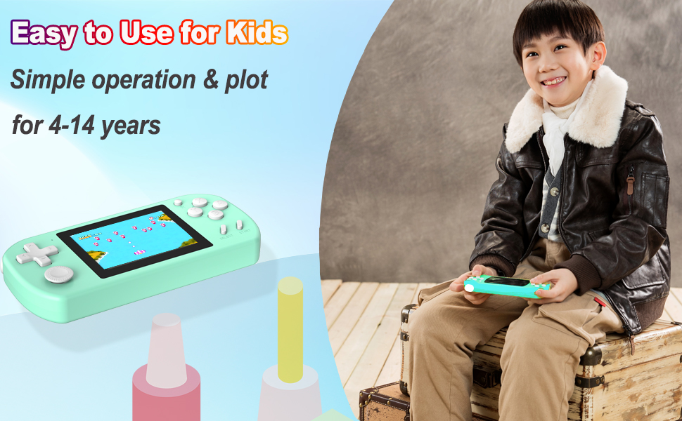 handheld game console for kids easy to use