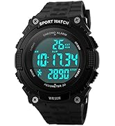 FANMIS Unisex Pedometer Watches Military Multifunctional 50M Waterproof Digital Outdoor Sports Watch