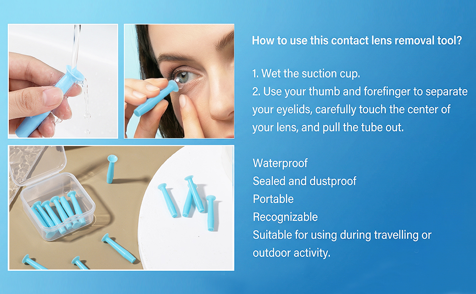 Contact Lens Remover Tool with Storage Box