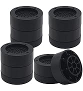 HANIHUA Furniture Risers 2 Inch Black Bed Risers (Set of 4), Heavy Duty Bed Lifts Risers for Tabl...
