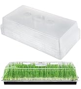 Apipi 10 Pcs 4'' High Durable Humidity Domes - Thickened 1020 Seed Starting Tray Covers with Adju...