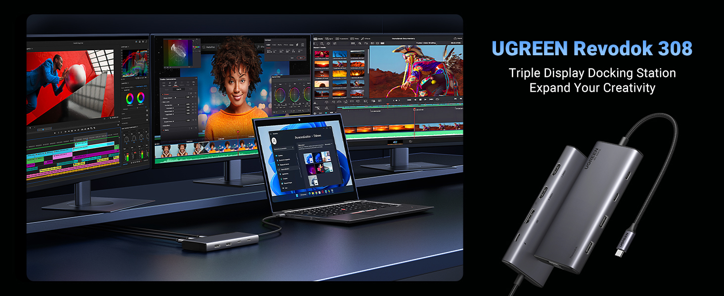 ugreen triple display dock