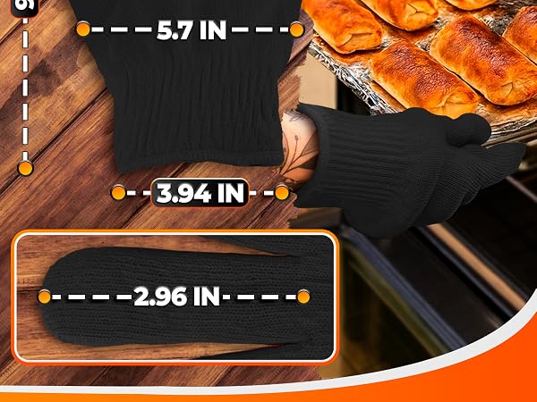 heat resistant kitchen gloves oven mitt gloves oven mits food grade gloves hot pads and oven mitts