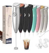 HeyLotie Milk Frother Handheld Frother Wand Drink Mixer Handheld Coffee Stirrers Electric Frother...