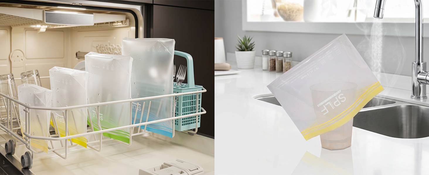 dishwasher safe reusable ziploc bags