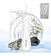 Water Flosser [Dental Cordless Portable] 6 Modes &amp; IPX7 Waterproof Rechargeable Oral Irrigator Wa...