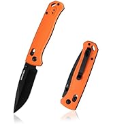 Mossy Oak Folding Pocket Knife, 3" D2 Steel Blade, Lightweight EDC Knife with Pocket Clip, Crossb...
