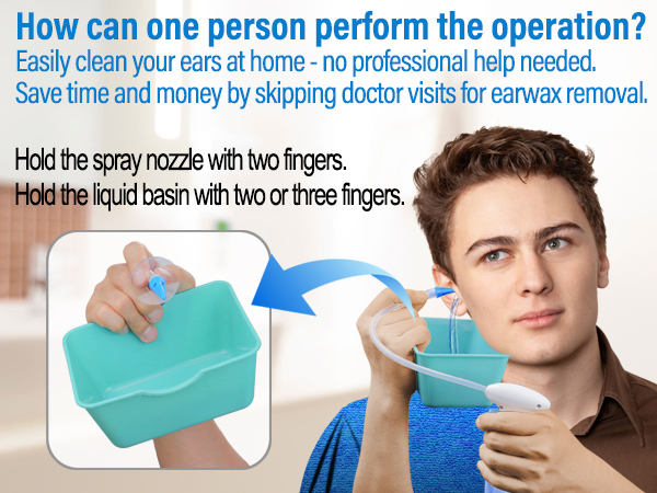 Ear Wax Removal Tool, Ear Cleaning Kits, Safe Ear Irrigation Kit, Ear Flush Kit for Adults Kid
