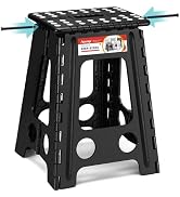 ACSTEP Folding Step Stool 17.5 Inch Heavy Duty Step Stool Foldable for Adults and Kids, Collapsib...