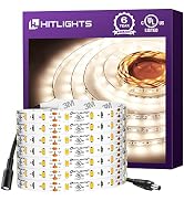 HitLights Neutral White LED Light Strip, Premium 3528-16.4 Feet, 300 LEDs, 4000K, 82 Lumens per F...