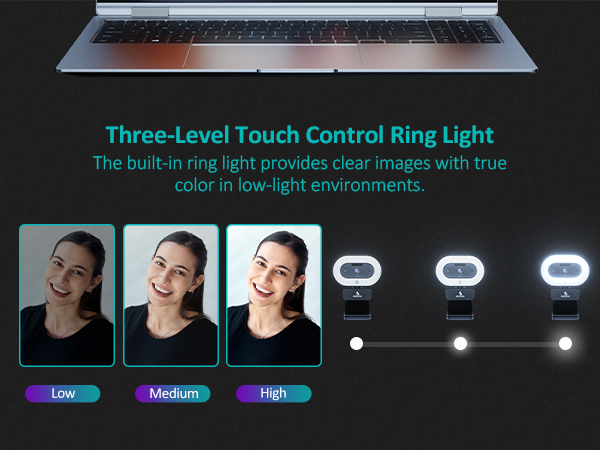 Supports toggling between three brightness levels