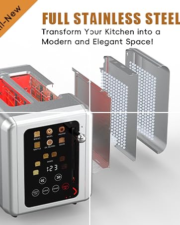 stainless steel toaster