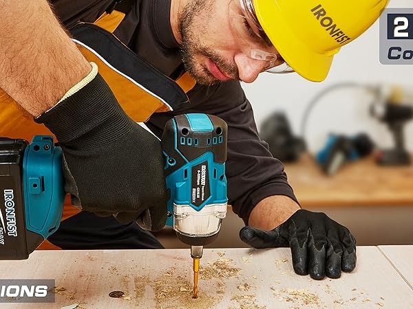 Cordless impact wrench drive power wrenches electric 1/2 inch high torque brushless socket set combo