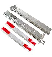 GaeaAuto Chrome Straight Spring Loaded Mud Flap Hanger Bracket Set 1-1/8" Bolt Spacing 30" Length...