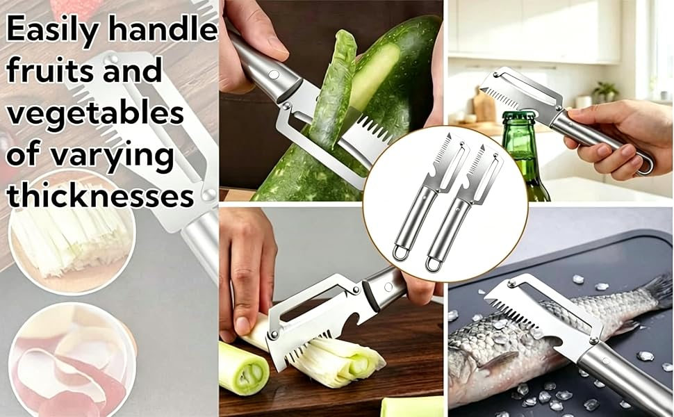 3Pcs Multi Functional Kitchen Tool Peeler