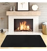 Protalwell Hearth Rugs Fireproof, Fireplace Rug, Fireplace Mat, Fireplace Rugs Fire Resistant, 60...