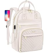 Laptop Backpack for Women Work Bag - 15.6 inch Travel Backpack with USB Charger Business Computer...