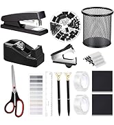 Office Supplies,Desk Accessories, Stapler and Tape Dispenser Set for Women with Stapler, Tape Dis...