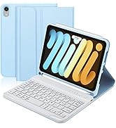 BORIYUAN Keyboard Case for iPad Mini (A17 Pro) 7th Generation 2024 / iPad Mini 6th Gen 8.3 Inch, ...